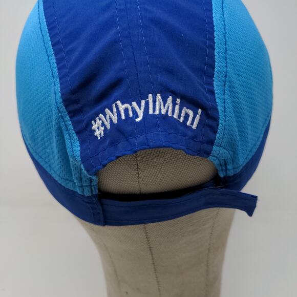 Indy 500 Festival One America Mini Marathon Strapback Hat Blue Embroidered - Picture 8 of 11